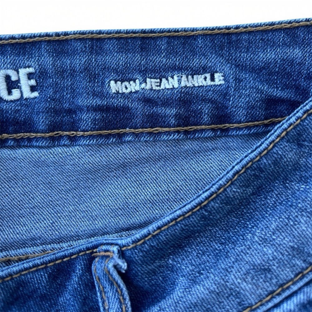 Blue Spice Women's Distressed Boyfriend Jeans mom jeans ankle - Picture 9 of 10